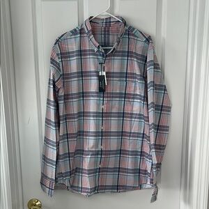 NEW JCREW Performance Button Dow Shirt